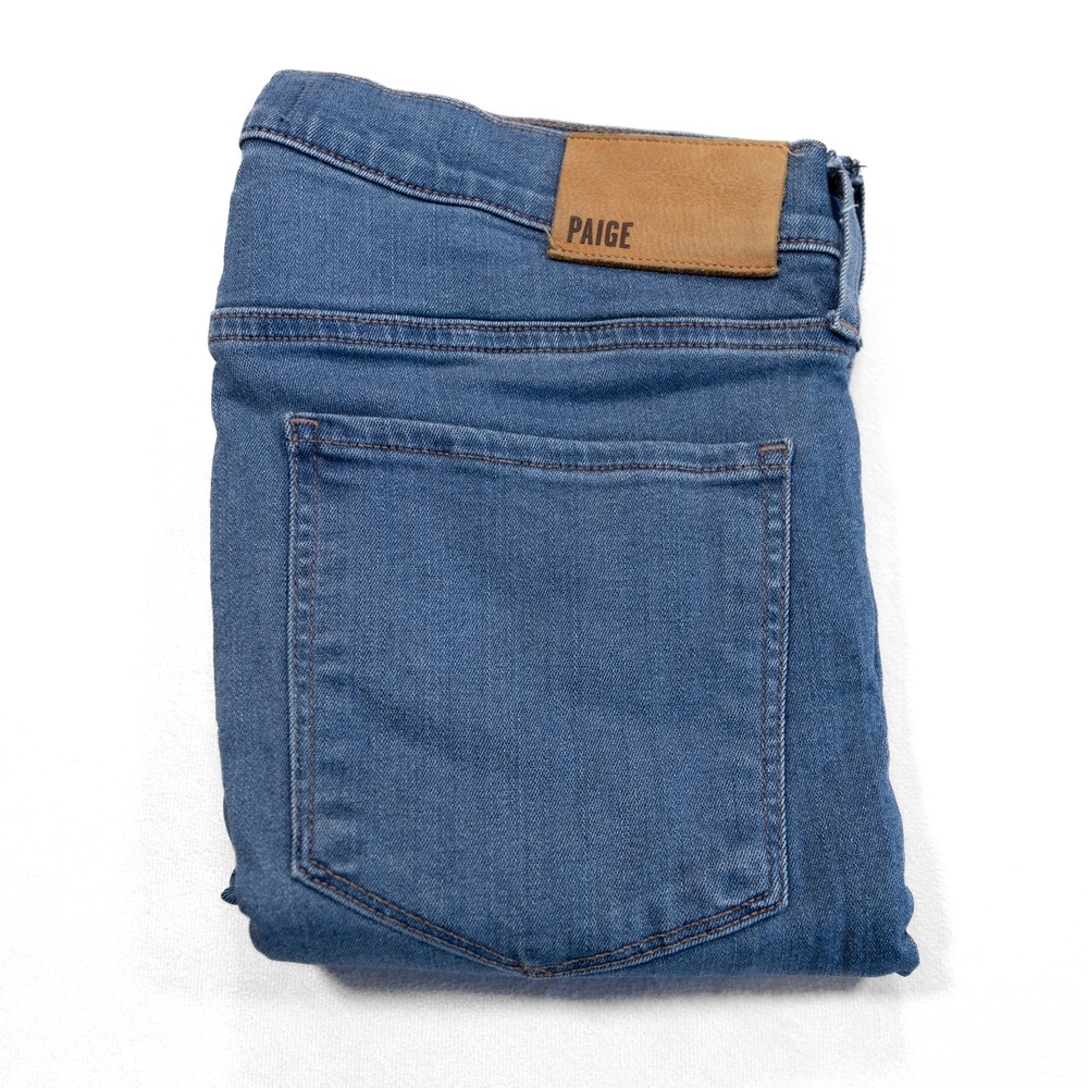 PAIGE‎ Men's 31x33 Dash Blue Medium Wash Denim Lennox Stretch Slim Fit Jeans USA